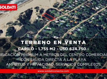 Terreno · 1755m² · Terreno en Venta en Cariló con Salida Al Mar