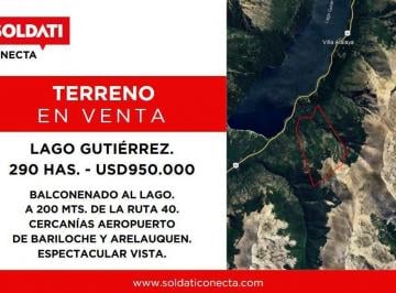 Terreno · 2900000m² · Fracción de Campo con Increíble Vista, Arroyo y Bosque en Venta - Lago Gutiérrez, Bariloche