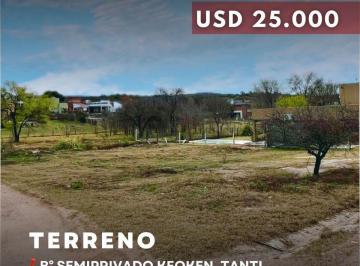 Terreno · 800m² · Venta Excelente Terreno de 800 m² en Barrio Semi Cerrado Keoken, Tanti