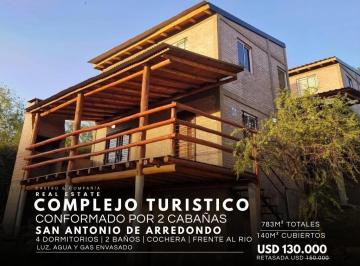 Hotel · 140m² · 8 Ambientes · 2 Cocheras · Venta Complejo Turístico de Cabañas Frente Al Rio Totalmente Equipadas en San Antonio de Arredondo