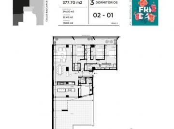 Departamento de 5 ambientes, Rosario · Rivadavia y Balcarce - Frida - Venta Departamento 3 Dorm. en Rosario
