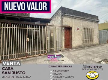 RUS-RUS-10661_2 · Venta Casa 3 Ambientes San Justo