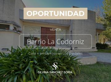 Casa · 211m² · 4 Ambientes · 2 Cocheras · Casa 4 Ambientes en Venta, La Codorniz