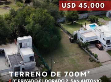 Terreno · 700m² · Venta Terreno de 700 m² Totalmente Plano en Barrio Privado El Dorado 2 - San Antonio de Arredondo