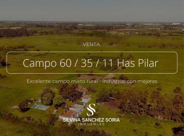 Campo · 600000m² · Campo en Venta 60 Has / 35 Has / 11 Has en Los Cardales