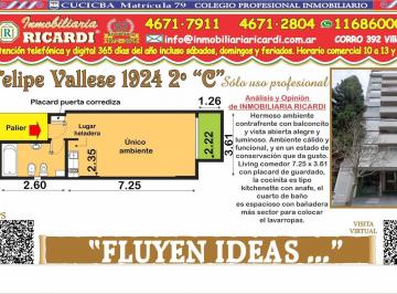 Departamento · 23m² · 1 Ambiente · Fluyen Ideas Apto Vivienda o Estudio