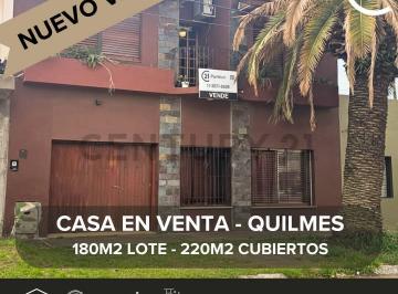 Casa · 270m² · 4 Dormitorios · 1 Cochera · Casa en Venta Quilmes