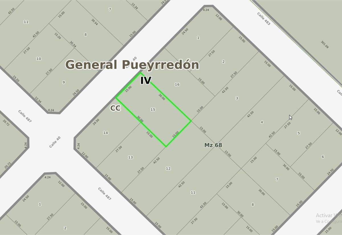 Terreno en barrio Acantilados de 450 m² con pozo de agua