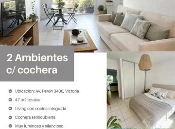 Departamento · 42m² · 2 Ambientes · 1 Cochera · Victoria, Departamento en Venta de 2 Ambientes en Muy Buen Estado, con Cochera