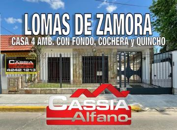 Casa · 132m² · 4 Ambientes · 5 Cocheras · Casa - Lomas de Zamora Oeste
