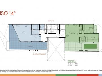 Departamento · 59m² · 3 Ambientes · Venta Departamento 3 Ambientes con Terraza en Palermo Hollywood