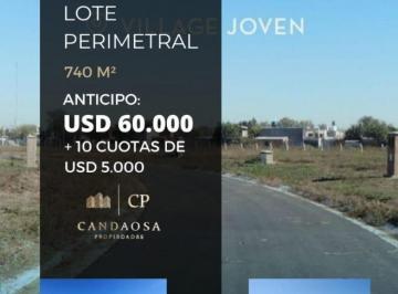 Terreno · 740m² · Hermoso Lote en Barrio Village Joven. Bella Vista