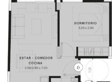 Departamento · 42m² · 2 Ambientes · Venta 2 Ambientes en Cañitas! en Pozo con Financiación a Tu Medida!