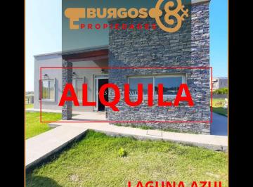 Casa · 120m² · 4 Ambientes - Burgos Propiedades · Casa en Alquiler en Laguna Azul