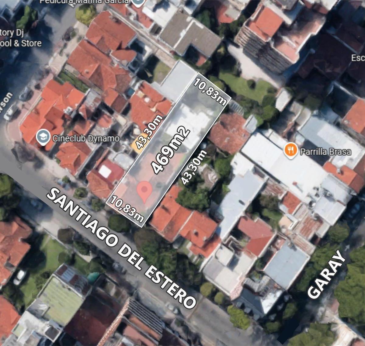 Lote en Chauvín de 469m² apto desarrollo — Santiago del Estero