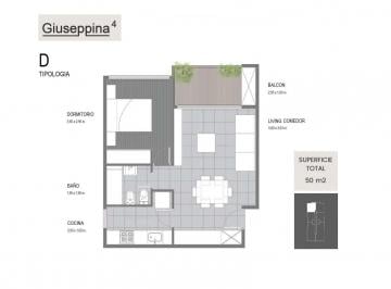 Departamento · 48m² · 2 Ambientes · Departamento en Giuseppina 4 - Dpto. 3 Ambientes - Mansilla 663 (1a), Ituzaingo Norte