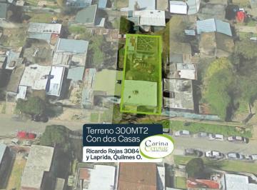 Terreno , Quilmes · Terreno 300 m² con Casa y 2 Deptos a Reciclar/demoler Oportunidad