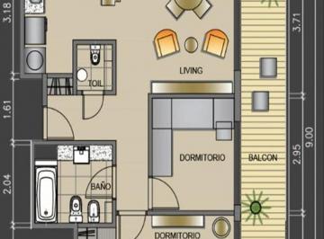 Departamento · 60m² · 3 Ambientes · Departamento en Venta en Colegiales, Capital Federal, Buenos Aires