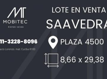 Terreno · 254m² · Terreno en Saavedra