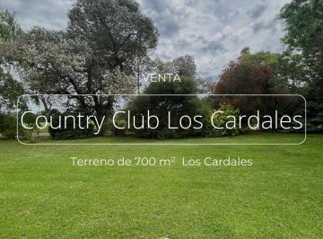 Terreno · 705m² · Terreno en Venta, Los Cardales Country Club