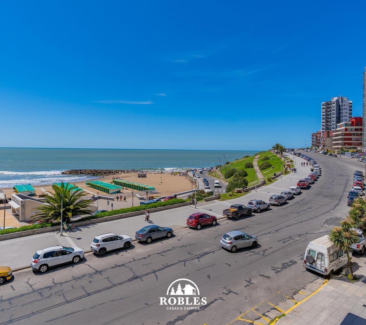Depto 3 amb, 90m² frente al mar en La Perla con cochera y pileta