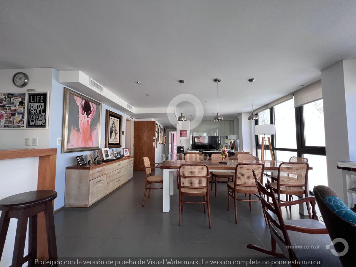 Depto 3 amb, 102m² en Playa Grande con cochera y balcón