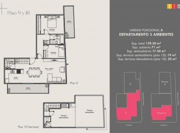 Departamento · 71m² · 3 Ambientes · Departamento Wilde Tres Ambientes Nuevo Proyecto Pozo
