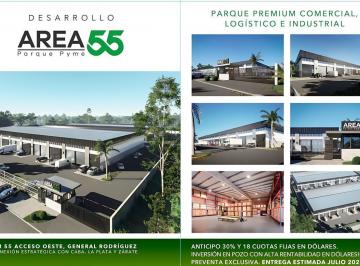 Bodega-Galpón · 480m² · 4 Cocheras · Galpón Comercial E Industrial 480 m² - Área 55 Parque Pyme - General Rodriguez