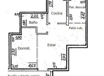 Departamento de 2 ambientes, Villa Santa Rita · Monoambiente Dividido Contrafrente, Apto Vivienda o Uso Profesional. Apto Credito