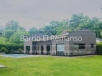 Casa · 294m² · 3 Ambientes · 2 Cocheras · Casa 3 Ambientes Venta, Barrio El Remanso, Exaltación de La Cruz