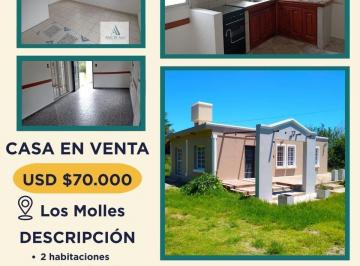Casa · 90m² · 4 Ambientes · 1 Cochera · Venta de Hermosa Casa en Los Molles - Merlo, San Luis.