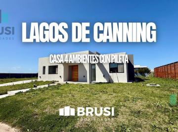 Casa · 188m² · 4 Ambientes · 2 Cocheras · Casa en Venta en Lagos de Canning - Oportunidad, Lote de 792 m²