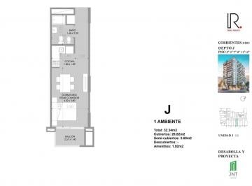 Departamento · 27m² · 1 Ambiente · Monoambiente – 30 m² – Torre Premium con Amenities