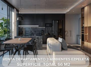 Departamento · 61m² · 3 Ambientes · Venta Departamento 3 Ambientes Ezpeleta Centro