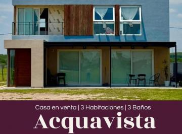 Casa · 200m² · 8 Ambientes · 2 Cocheras · Espectacular Casa Premium Acquavista Crystal Lagoon Barrio Cerrado