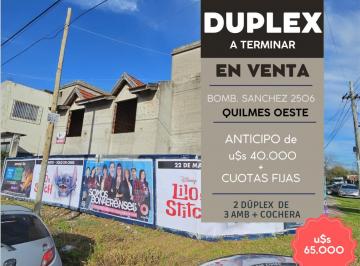 Departamento · 130m² · 3 Ambientes · 2 Cocheras · Duplex en Quilmes Oeste