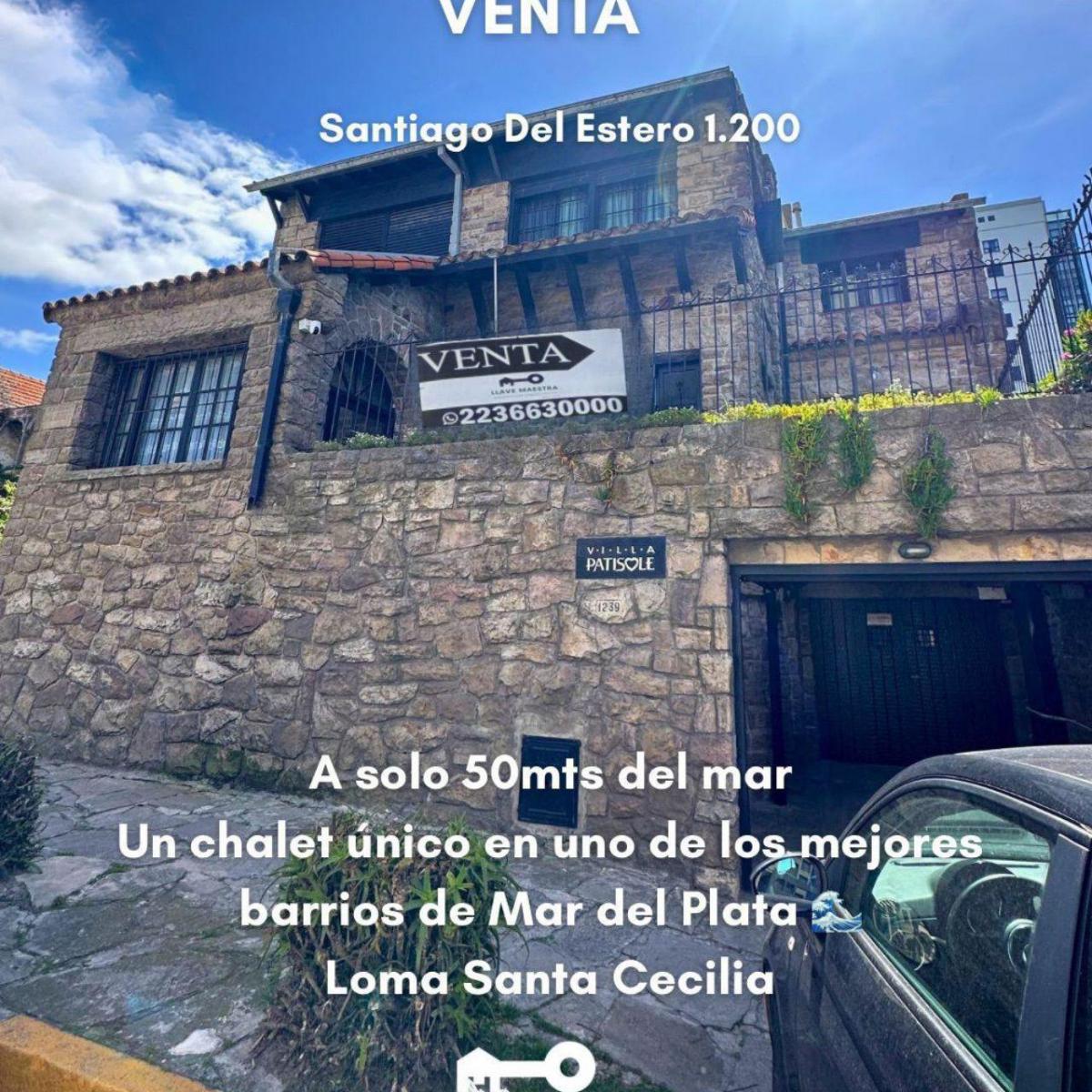 Chalet 458m² a 50mts del mar en Loma Santa Cecilia