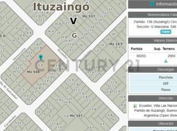 Terreno · 2949m² · Venta Lote Ituzaingo Norte 3000 m²