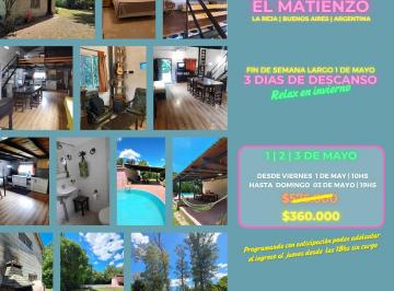 Quinta vacacional de 2 ambientes, Moreno · Casa Quinta de Descanso y Fin de Semana El Matienzo