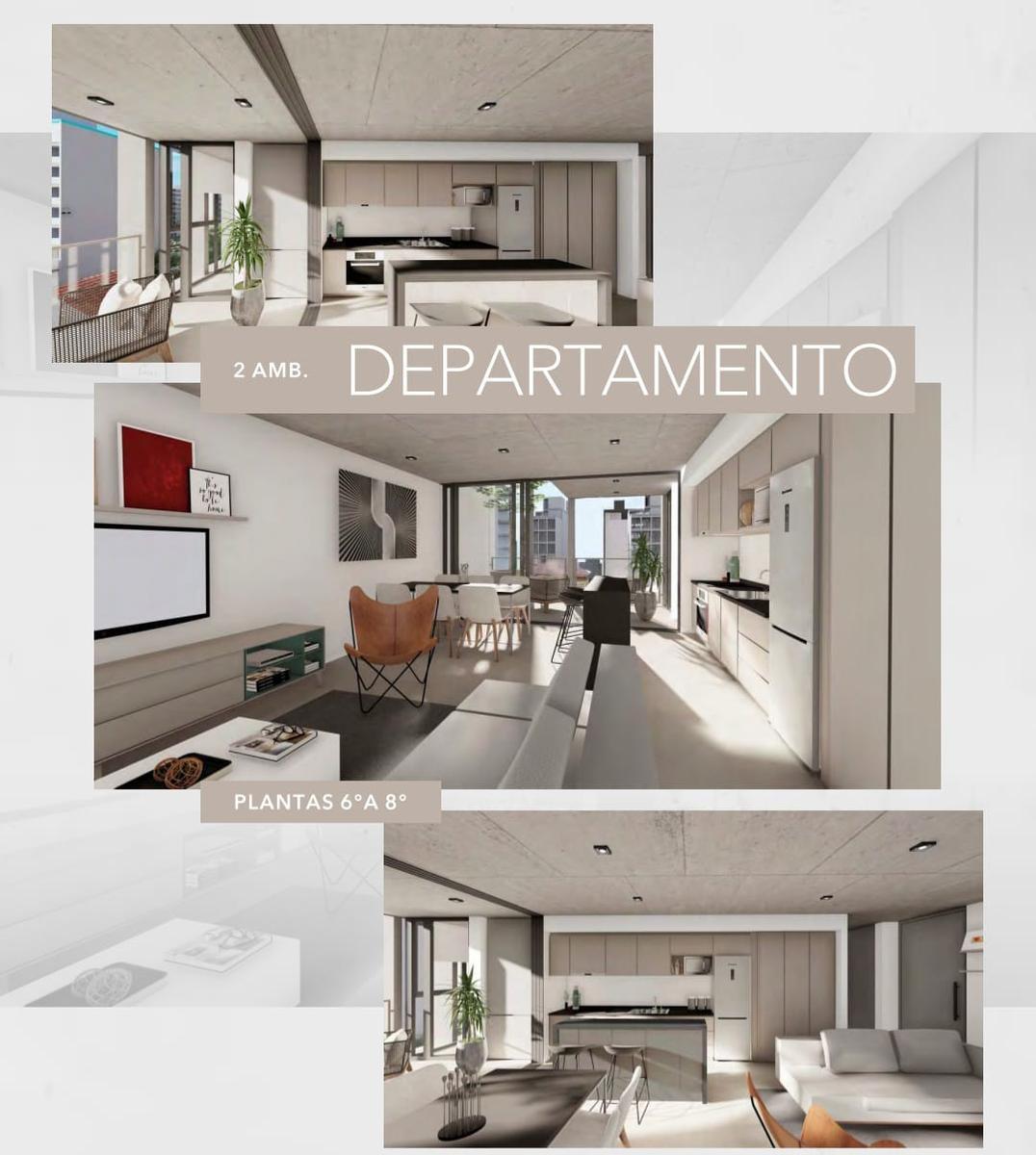 Venta departamento de 1 ambiente. Estar amplio. cocina integrada. baño completo. balcon.