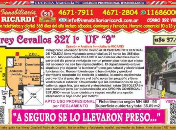 Departamento · 35m² · 1 Ambiente · A Seguro Se Lo Llevaron Preso.1 Amb Oscurito Apto Prof.