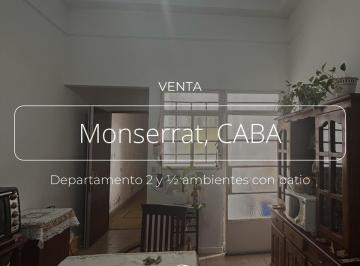 Departamento · 60m² · Departamento 2 y 1/2 Ambientes en Venta, Monserrat, Caba