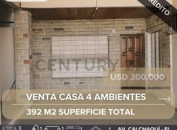 Casa · 308m² · 4 Ambientes · 1 Cochera · Venta Casa 4 Ambientes + Local Quilmes Oeste (Sobre Av Calchaqui)
