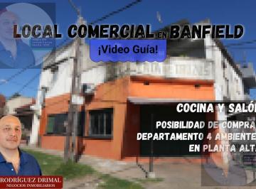 Local comercial · 2 Ambientes · Local Comercial con Cocina en Banfield!