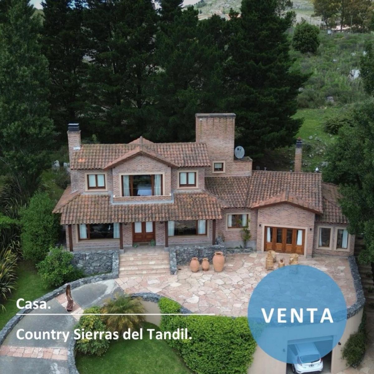 Casa de ensueño 5 amb, 981m² con quincho y vistas — Country Sierras, Tandil