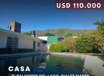 Casa · 125m² · 3 Ambientes · Venta Casa de 2 Dorm. C/pileta a 100 m de Ruta 55 en Balcones del Lago, Bialet Massé