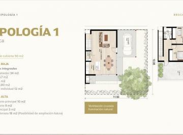 Casa · 126m² · 3 Ambientes · 1 Cochera · Casa en Eco Lag0s