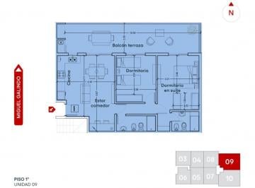 Imagen 1 - Amplio departamento de 2 dormitorios con gran balcón y amenities en Módena Funes. Cochera disponible - · Amplio Departamento de 2 Dorm. con Gran Balcón y Amenities en Módena Funes. Cochera Disponible