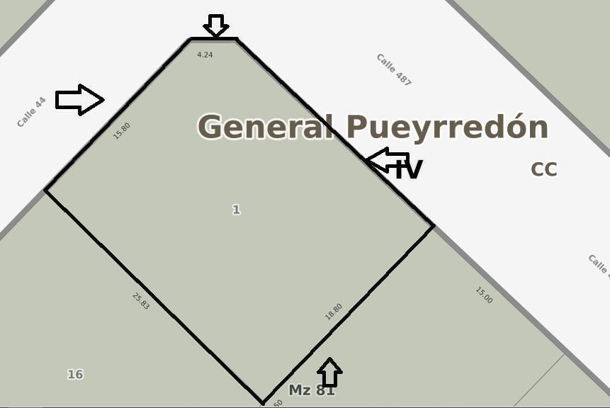 Lote 472m² en Manzana 81 — Acantilados