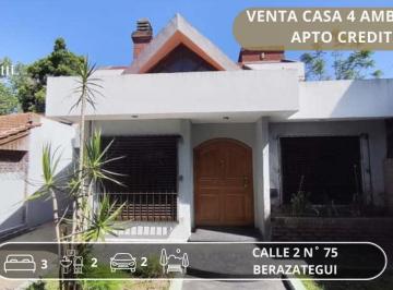 Casa de 4 ambientes, Berazategui · Venta Casa 4 Ambientes Apta Credito en Berazategui